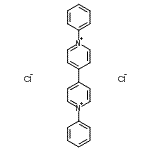 structure of CAS# 47369-00-6, 1,1'-Diphenyl-4,4'-Bipyridinium Dichloride;N,N′-diphenyl-4,4′-bipyridinium dichloride
