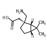 CAS#: 473829-49-1， [(1S,2S,5R)-2-(Aminomethyl)-6,6-Dimethylbicyclo[3.1.0]Hex-2-Yl]Acetic Acid