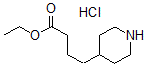 结构式 CAS# 473987-07-4, 4-哌啶丁酸乙酯盐酸盐(1:1)