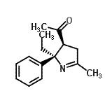 CAS#: 474556-11-1， 1-[(2R,3S)-2-Ethyl-5-Methyl-2-Phenyl-3,4-Dihydro-2H-Pyrrol-3-Yl]Ethanone