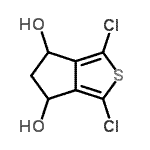 CAS#: 474654-88-1， 1,3-Dichloro-5,6-Dihydro-4H-Cyclopenta[c]Thiophene-4,6-Diol