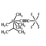 结构式 CAS# 474668-34-3, 三异丙基[(五氟-lambda<sup>6</sup>-硫基)乙炔基]硅烷
