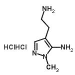 CAS 登录号：474956-76-8， 4-(2-氨基乙基)-1-甲基-1H-吡唑-5-胺二盐酸盐