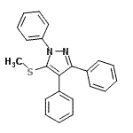 CAS#: 475094-43-0， 5-(Methylsulfanyl)-1,3,4-Triphenyl-1H-Pyrazole