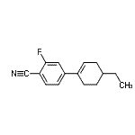 CAS 登录号：475643-27-7， 4-(4-乙基-1-环己烯-1-基)-2-氟苯甲腈