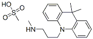 CAS 登录号:4757-58-8, 9,9-二甲基-10-(3-(甲基氨基)丙基)-二氢吖啶单甲烷磺酸盐