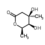 CAS#: 476468-32-3， (4R,5S,6R)-4,5-Dihydroxy-4,6-Dimethyltetrahydro-2H-Pyran-2-One