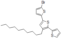 CAS#: 477335-05-0， 5''-Bromo-3'-Decyl-2,2':5',2''-Terthiophene