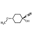 CAS#: 477344-80-2， cis-1-Hydroxy-4-Methoxycyclohexanecarbonitrile