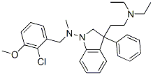 CAS#: 47739-68-4， 1-[(2-Chloro-3-Methoxybenzyl)Methylamino]-3-[2-(Diethylamino)Ethyl]-3-Phenylindoline