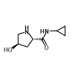 CAS#: 477576-49-1， (4R)-N-Cyclopropyl-4-Hydroxy-L-Prolinamide