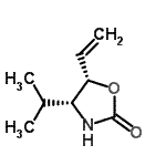 CAS 登录号：477781-39-8， (4R,5S)-4-异丙基-5-乙烯基-1,3-恶唑烷-2-酮