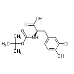 CAS#: 478183-57-2， 3-Chloro-N-{[(2-Methyl-2-Propanyl)Oxy]Carbonyl}-D-Tyrosine