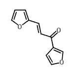 CAS 登录号：478246-13-8， (2E)-3-(2-呋喃基)-1-(3-呋喃基)-2-丙烯-1-酮
