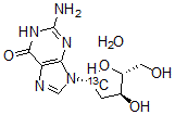 CAS#: 478511-26-1， 2'-Deoxy-Guanosine-1'-13C Monohydrate