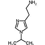 结构式 CAS# 479408-51-0, 2-(1-异丙基-1H-咪唑-4-基)乙胺