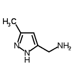 structure of CAS# 479500-37-3, 1-(5-Methyl-1H-Pyrazol-3-Yl)Methanamine;(3-methyl-1H-pyrazol-5-yl)methanamine;(3-methyl-1H-pyrazol-5-yl)methylamine;(3-methyl-1H-pyrazol-5-yl)methylamine dihydrochloride