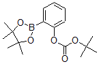 structure of CAS# 480424-71-3, 2-tert-Butoxycarbonyloxyphenylboronic acid, pinacol ester;Tert-Butyl-2-(4,4,5,5-Tetramethyl-1,3,2-Dioxaborolan-2-Yl)Phenylcarbonate,  Tert-Butyl  2-(4,4,5,5-Tetramethyl-1,3,2-Dioxaborolan-2-Yl)Phenyl  Carbonate;T-Butyl-2-(4,4,5,5-Tetramethyl-1,3,2-Dioxaborolan-2-Yl)Phenyl Carbonate, Min. 97%;T-Butyl-2-(4,4,5,5-Tetramethyl-1,3,2-Dioxaborolan-2-Yl)Phenylcarbonate,Min.97%