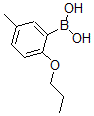 structure of CAS# 480438-70-8, B-(5-Methyl-2-Propoxyphenyl)-Boronic Acid;Boronic Acid, (5-Methyl-2-Propoxyphenyl)- (9CI)