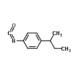结构式 CAS# 480439-26-7, 1-仲-丁基-4-异氰酸苯