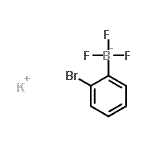 结构式 CAS# 480445-38-3, 钾(2-溴苯基)(三氟)硼酸酯(1-)