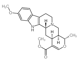 CAS#: 482-95-1， (3b,20a)-16,17-Didehydro-11-Methoxy-19a-Methyl-18-Oxayohimban-16-Carboxylic Acid Methyl Ester