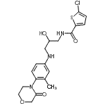 CAS#: 482306-16-1， 5-Chloro-N-[2-Hydroxy-3-[[3-Methyl-4-(3-Oxomorpholin-4-Yl)Phenyl]Amino]Propyl]Thiophene-2-Carboxamide