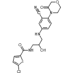 CAS#: 482306-17-2， 5-Chloro-N-[3-[[3-Cyano-4-(3-Oxomorpholin-4-Yl)Phenyl]Amino]-2-Hydroxy-Propyl]Thiophene-2-Carboxamide