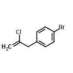 结构式 CAS# 485320-33-0, 1-溴-4-(2-氯-2-丙烯-1-基)苯