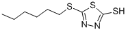 structure of CAS# 4858-28-0, 2-n-Hexylthio-1,3,4-Thiadiazole-5-Thiol;5-(Hexylthio)-3H-1,3,4-Thiadiazole-2-Thione;Nsc12590;Zinc02556304