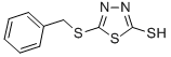 structure of CAS# 4858-36-0, 5-Benzylthio-1,3,4-Thiadiazole-2-Thiol;5-(Phenylmethylthio)-3H-1,3,4-Thiadiazole-2-Thione;5-(Benzylthio)-3H-1,3,4-Thiadiazole-2-Thione;Stock2s-68520