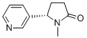 structure of CAS# 486-56-6, (-)-Cotinine;1-Methyl-5-(3-Pyridyl)Pyrrolidin-2-One;1-Methyl-5-(3-Pyridyl)-2-Pyrrolidinone;1-Methyl-5-(3-Pyridyl)-2-Pyrrolidone