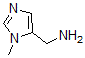 structure of CAS# 486414-86-2, 1-Methyl-1H-Imidazole-5-Methanamine;C-(3-METHYL-3H-IMIDAZOL-4-YL)-METHYLAMINE;(1-METHYL-1H-IMIDAZOL-5-YL)METHYLAMINE;(1-Methyl-1H-Imidazol-5-Yl)Methanamine