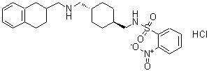 CAS#: 486453-65-0， 2-Nitro-N-[(trans-4-{[(1,2,3,4-Tetrahydro-2-Naphthalenylmethyl)Amino]Methyl}Cyclohexyl)Methyl]Benzenesulfonamide Hydrochloride (1:1)