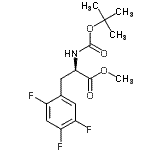 CAS#: 486460-08-6， Methyl 2,4,5-Trifluoro-N-{[(2-Methyl-2-Propanyl)Oxy]Carbonyl}-D-Phenylalaninate