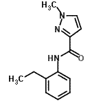 CAS#: 489406-87-3， N-(2-Ethylphenyl)-1-Methyl-1H-Pyrazole-3-Carboxamide