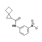 CAS 登录号：491597-71-8， N-(3-硝基苯基)螺[2.3]己烷-1-甲酰胺
