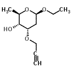 CAS#: 491609-21-3， Ethyl 2,6-Dideoxy-3-O-2-Propyn-1-Yl-beta-D-Ribo-Hexopyranoside