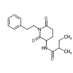CAS#: 492-87-5， N-[2,6-Dioxo-1-(2-Phenylethyl)-3-Piperidinyl]-2-Methylbutanamide