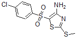CAS#: 494763-21-2， 5-[(4-Chlorophenyl)Sulfonyl]-2-(Methylthio)-4-Thiazolamine