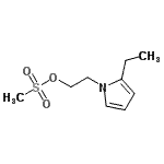 CAS 登录号：494850-59-8， 2-(2-乙基-1H-吡咯-1-基)乙基甲烷磺酸酯
