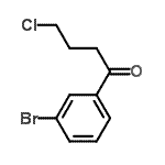 structure of CAS# 494863-34-2, 1-(3-Bromophenyl)-4-Chloro-1-Butanone;1-(3-Bromophenyl)-4-chloro-1-oxobutane