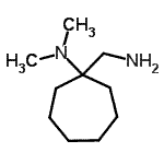 structure of CAS# 495078-29-0, 1-(Aminomethyl)-N,N-Dimethylcycloheptanamine;[(aminomethyl)cycloheptyl]dimethylamine;N-[1-(aminomethyl)cycloheptyl]-N,N-dimethylamine;MFCD05201531