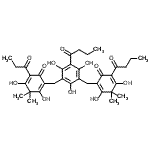 CAS#: 49582-09-4， 2-[[3-Butanoyl-5-[(5-Butanoyl-2,4-Dihydroxy-3,3-Dimethyl-6-Oxo-Cyclohexa-1,4-Dien-1-Yl)Methyl]-2,4,6-Trihydroxy-Phenyl]Methyl]-3,5-Dihydroxy-4,4-Dimethyl-6-Propanoyl-Cyclohexa-2,5-Dien-1-One