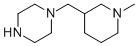 structure of CAS# 496808-03-8, 1-(N-Methylpiperidin-3-Yl-Methyl)Piperazine;1-[(1-Methyl-3-Piperidyl)Methyl]Piperazine;1-[(1-Methyl-3-Piperidinyl)Methyl]Piperazine;1-(1-Methyl-Piperidin-3-Yl-Methyl)-Piperazine