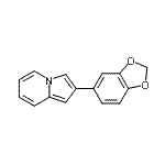 CAS#: 497226-04-7， 2-(1,3-Benzodioxol-5-Yl)Indolizine