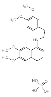 CAS#: 49723-48-0， N-[2-(3,4-Dimethoxyphenyl)Ethyl]-6,7-Dimethoxy-3,4-Dihydroisoquinolin- 1-Amine, Phosphoric Acid