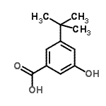 CAS#: 49843-49-4， 3-Hydroxy-5-(2-Methyl-2-Propanyl)Benzoic Acid