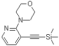 结构式 CAS# 499193-56-5, 4-{3-[(三甲基硅烷基)乙炔基]-2-吡啶基}吗啉