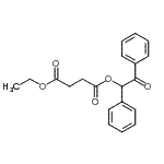 structure of CAS# 499785-49-8, Ethyl 2-Oxo-1,2-Diphenylethyl Succinate;1-ethyl-4-(2-OXO-1,2-DIPHENYLETHYL)SUCCINATE;MFCD04112426